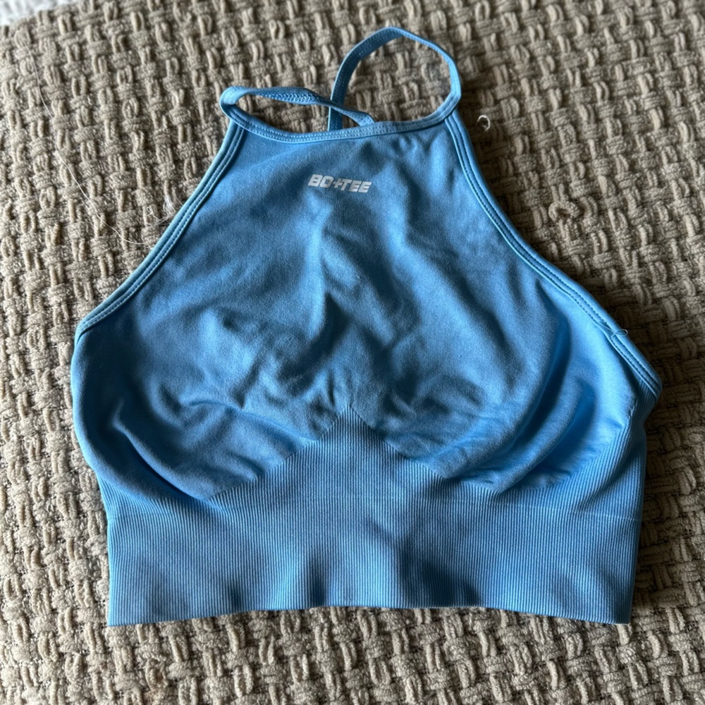 Blue Women's BO + Tee workout top